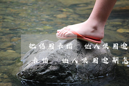 把信用卡借給他人使用逾期怎么辦-把信用卡借給他人使用逾期怎么辦理