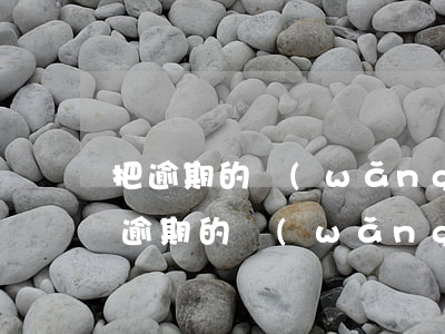 把逾期的網(wǎng)貸還了還被起訴（把逾期的網(wǎng)貸還了還被起訴）