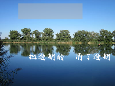 把逾期的還清了(逾期還清了有影響嗎)