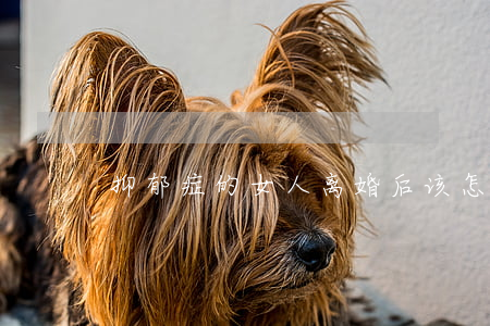 抑郁症的女人离婚后该怎么办