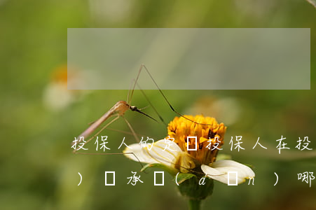 投保人的定義，投保人在投保后應(yīng)該承擔(dān)哪些義務(wù)