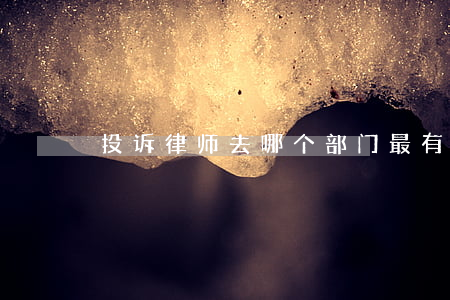 投诉律师去哪个部门最有效(投诉律师去哪里)