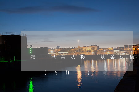 投資基金法(投資基金法律意見(jiàn)書(shū))