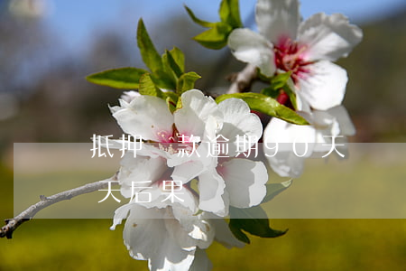 抵押貸款逾期90天劃為(銀行貸款逾期90天后果)