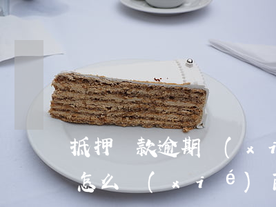 抵押貸款逾期協(xié)商還款(抵押逾期怎么協(xié)商)