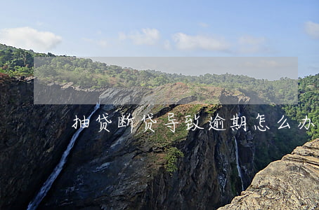 抽贷断贷导致逾期怎么办（抽贷断贷导致逾期）