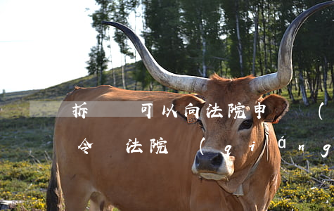 拆遷辦可以向法院申請強(qiáng)拆令嗎(法院強(qiáng)拆的條件)