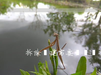 拆除違建需要補償嗎(拆除違建能補償嗎)