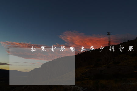 拉黑护照需要多少钱(护照被拉黑了怎么办)