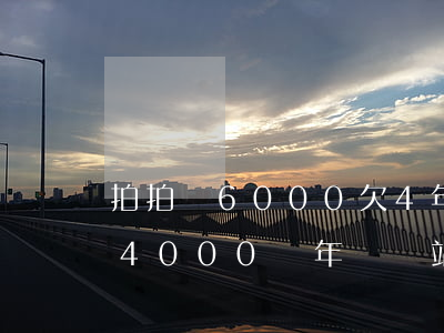 拍拍貸6000欠4年要還多少錢(拍拍貸欠4000兩年沒還站在要還一萬(wàn)多怎么辦)