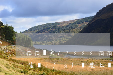 拍拍貸欠17000(拍拍貸欠款4000,短信發(fā)來要上門催收)