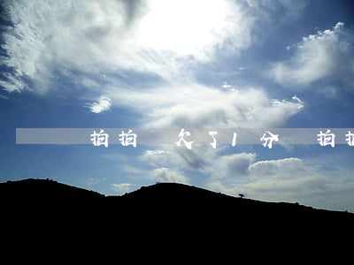 拍拍貸欠了1分錢(拍拍貸一萬多沒還)