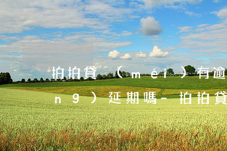 拍拍貸沒(méi)有逾期可以申請(qǐng)延期嗎-拍拍貸沒(méi)有逾期可以申請(qǐng)延期嗎