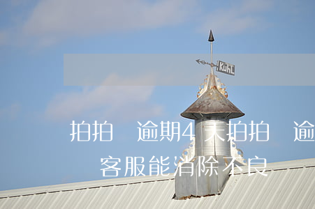 拍拍貸逾期4天(拍拍貸逾期4天,還款后打電話客服能消除不良記錄嗎)