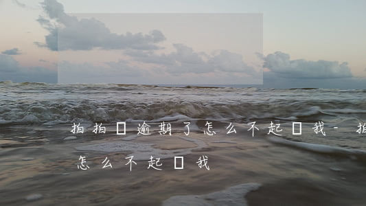 拍拍貸逾期了怎么不起訴我-拍拍貸逾期了怎么不起訴我