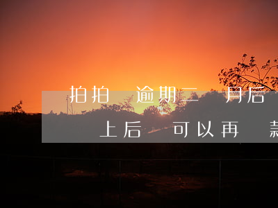 拍拍貸逾期二個月后還款(拍拍貸逾期一個月還上后,還可以再貸款嗎?)