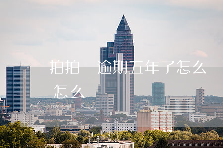 拍拍貸逾期五年了怎么樣(拍拍貸逾期五年了怎么樣)