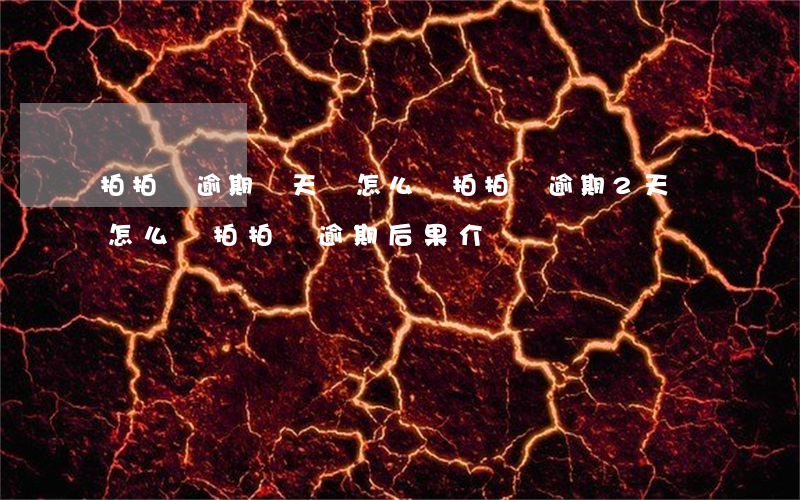 拍拍貸逾期兩天會怎么樣(拍拍貸逾期2天會怎么樣?拍拍貸逾期后果介紹)
