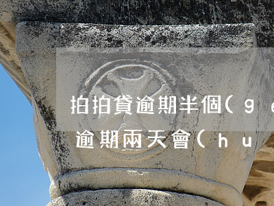 拍拍貸逾期半個(gè)月怎么處理(拍拍貸逾期兩天會(huì)怎么樣?拍拍貸逾期后果介紹)