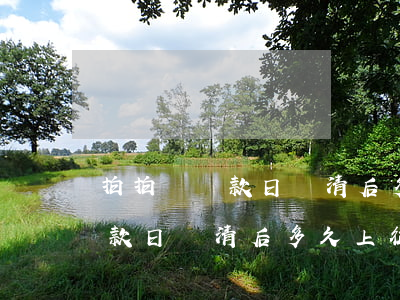 拍拍貸還款日還清后多久上征信-拍拍貸還款日還清后多久上征信啊