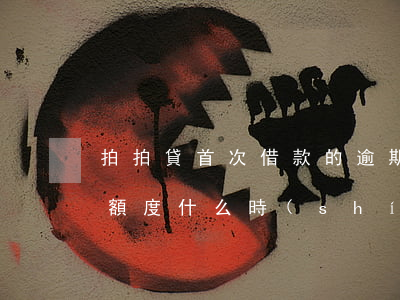 拍拍貸首次借款的逾期率(拍拍貸逾期過一次,額度什么時(shí)候可以再用)