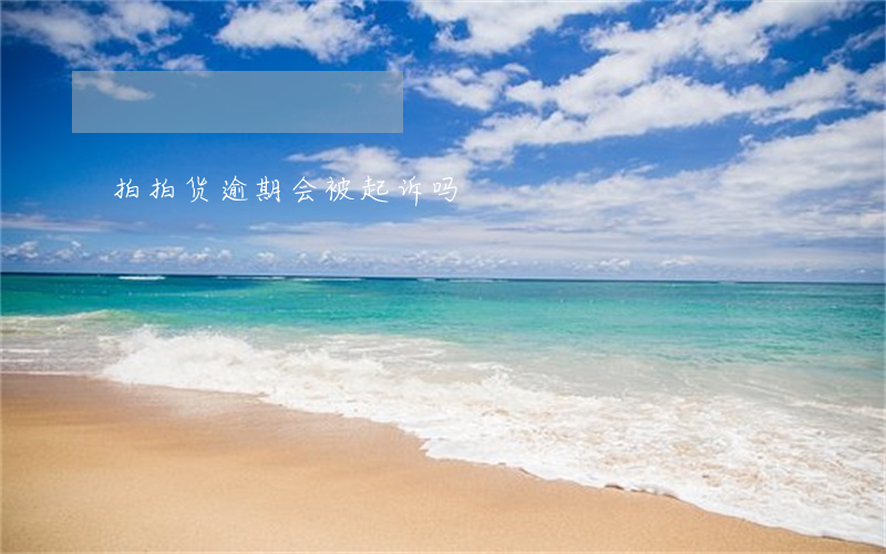 拍拍货逾期会被起诉吗