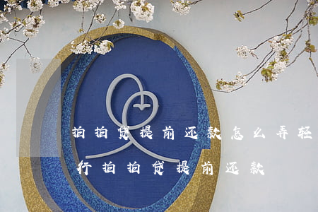 拍拍贷提前还款怎么弄，轻松搞定！教你如何进行拍拍贷提前还款