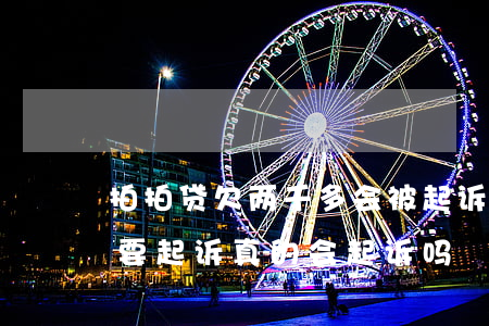 拍拍贷欠两千多会被起诉么(拍拍贷欠2万说要起诉真的会起诉吗)