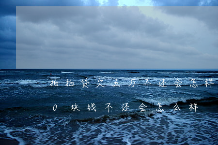 拍拍贷欠五万不还会怎样(我在拍拍贷借500块钱不还会怎么样)