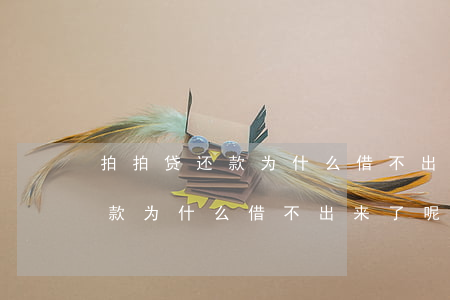拍拍贷还款为什么借不出来了呢-拍拍贷还款为什么借不出来了呢怎么回事