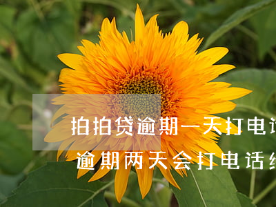 拍拍贷逾期一天打电话就给我家人-拍拍贷逾期两天会打电话给亲戚朋友吗?