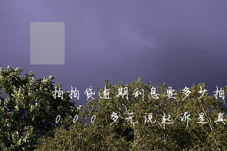 拍拍贷逾期利息要多少 拍拍贷逾期90天,2000多元,说起诉是真的