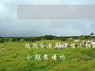拍拍贷逾期捷信还能做吗(拍拍贷里面的捷顺分期靠谱吗)