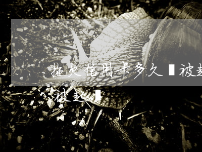 拖欠信用卡多久會被起訴(信用卡欠幾個月會被起訴)