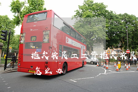 拖欠农民工工资(拖欠农民工工资劳动局不管怎么办)