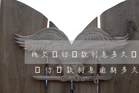 拖欠銀行貸款利息多久會(huì)被起訴(銀行貸款利息逾期多久會(huì)被起訴)
