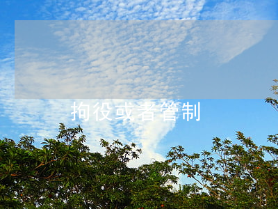 拘役或者管制