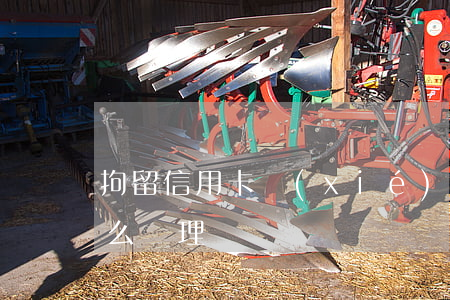 拘留信用卡協(xié)商 拘留期信用卡怎么處理
