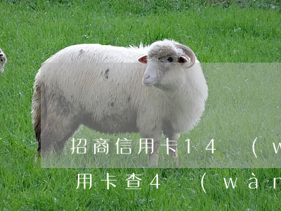 招商信用卡14萬(wàn)逾期(我招商信用卡查4萬(wàn)4逾期10個(gè)月)