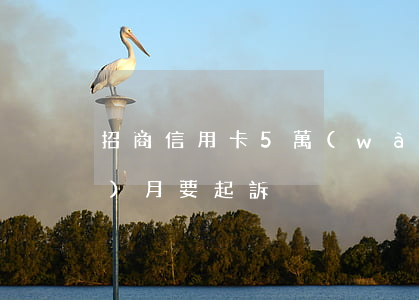 招商信用卡5萬(wàn)逾期3個(gè)月要起訴