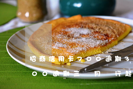 招商信用卡700逾期3天(招商信用卡3000逾期三個月銀行起訴我)