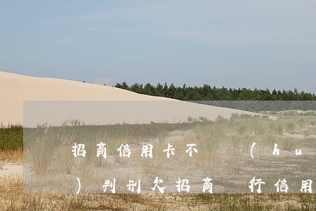 招商信用卡不還會(huì)不會(huì)判刑(欠招商銀行信用卡3000多真的會(huì)被起訴)