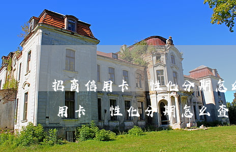 招商信用卡個性化分期怎么查詢到-招商信用卡個性化分期怎么查詢到賬單