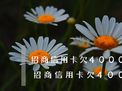 招商信用卡欠4000能協(xié)商不(招商信用卡欠4000能協(xié)商不還嗎)