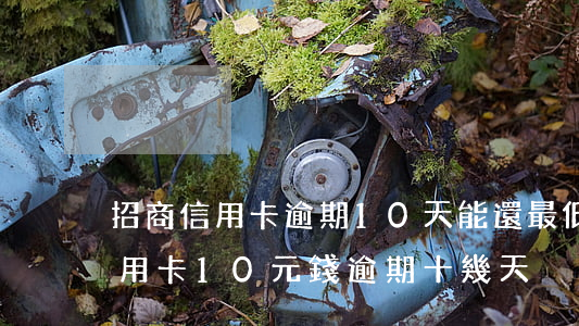 招商信用卡逾期10天能還最低嗎-招商信用卡10元錢逾期十幾天