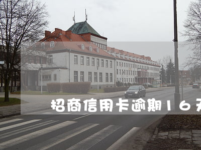 招商信用卡逾期16天