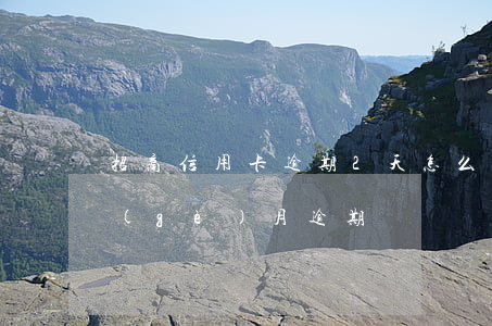 招商信用卡逾期2天怎么辦(招商信用卡4個(gè)月逾期)