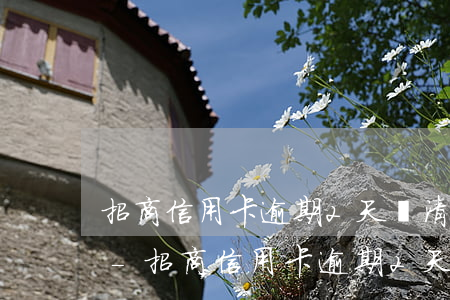 招商信用卡逾期2天還清了為什么不能使用-招商信用卡逾期2天還清了為什么不能使用了