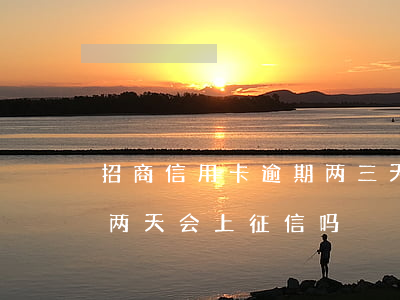 招商信用卡逾期两三天影响征信吗(招商逾期两天会上征信吗)