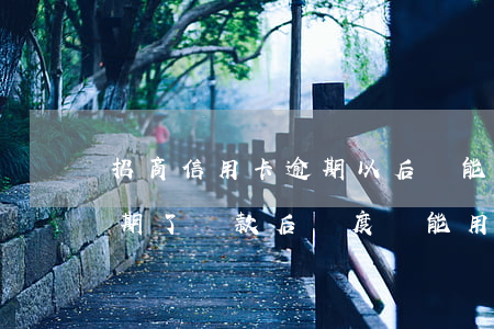 招商信用卡逾期以后還能提額嗎(招商銀行逾期了還款后額度還能用嗎?)